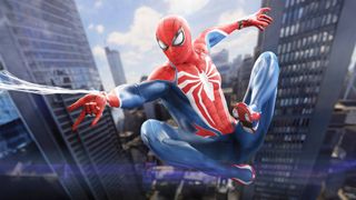 Marvel's Spider-Man 2 screenshot showing Peter Parker as Spider-Man