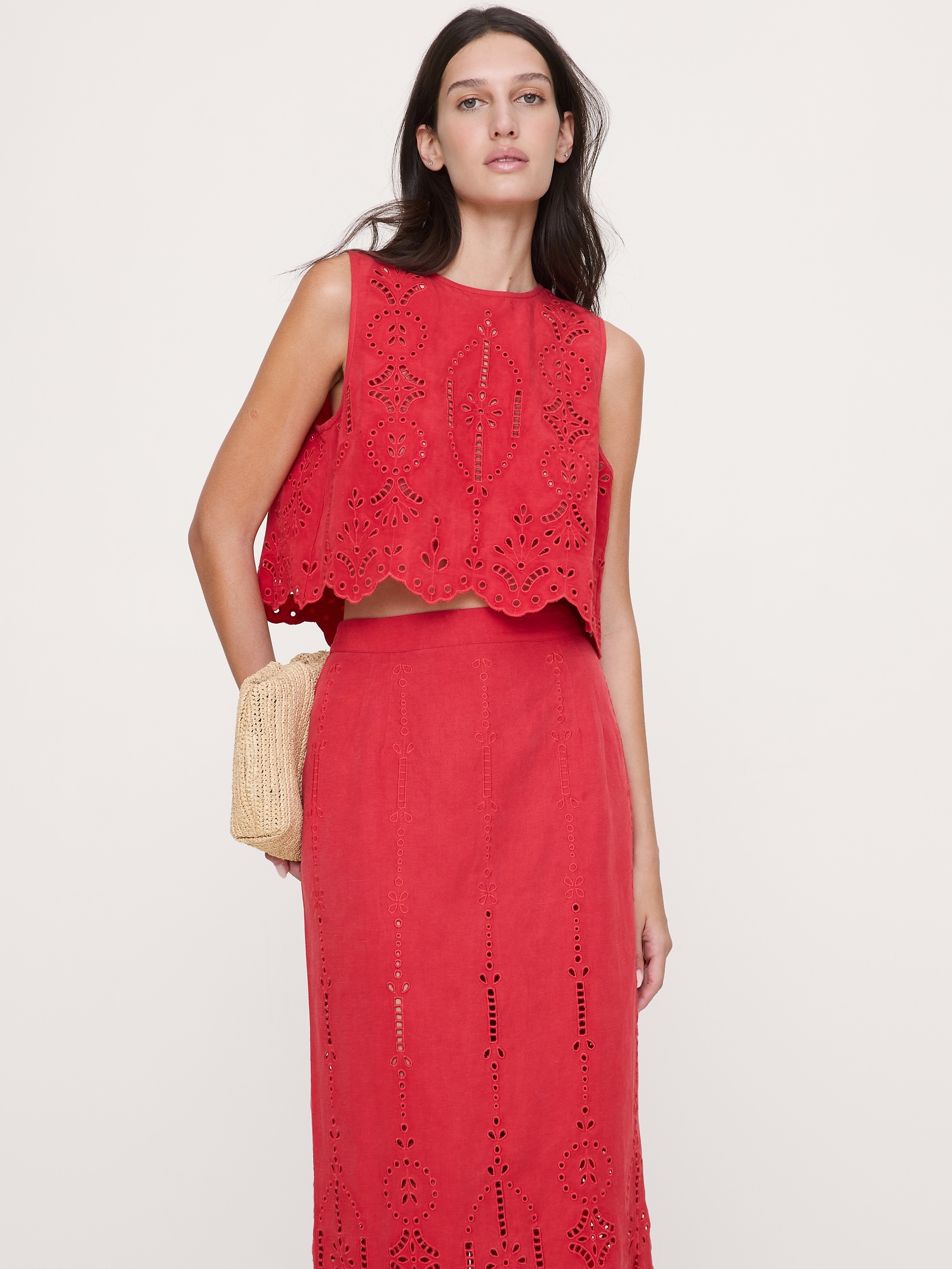 Tencel&trade;-Linen Eyelet Tank