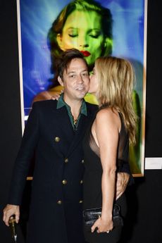 Kate Moss and Jamie Hince at a private viewing of her auction at Christie's