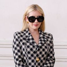 Emma Roberts attends the Alexandre Mattiussi Menswear Spring/Summer 2025 show at Paris Fashion Week