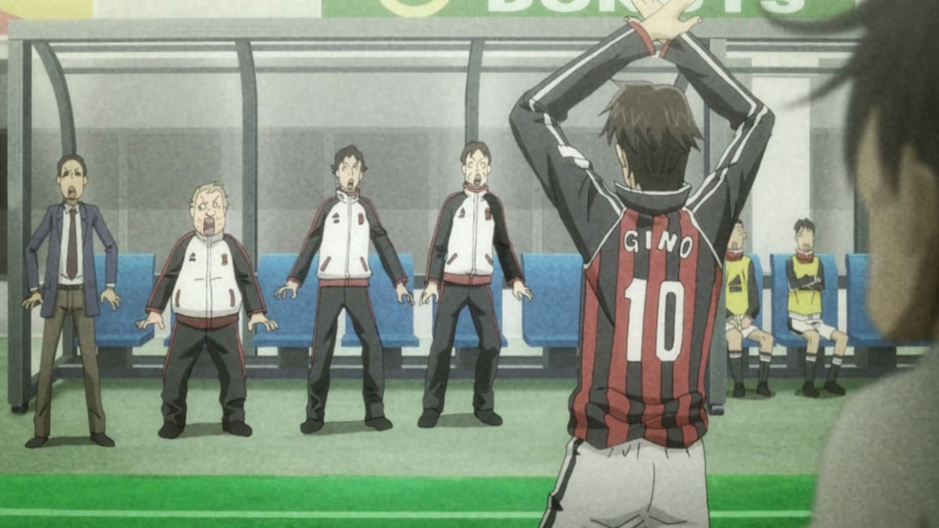 A still from a match in Giant Killing