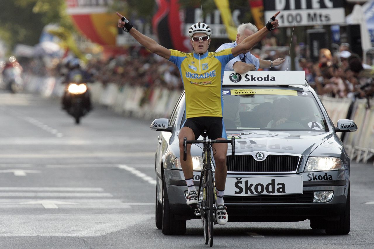 Dmytro Grabovskyy wins the 2005 under 23 World Championship road race
