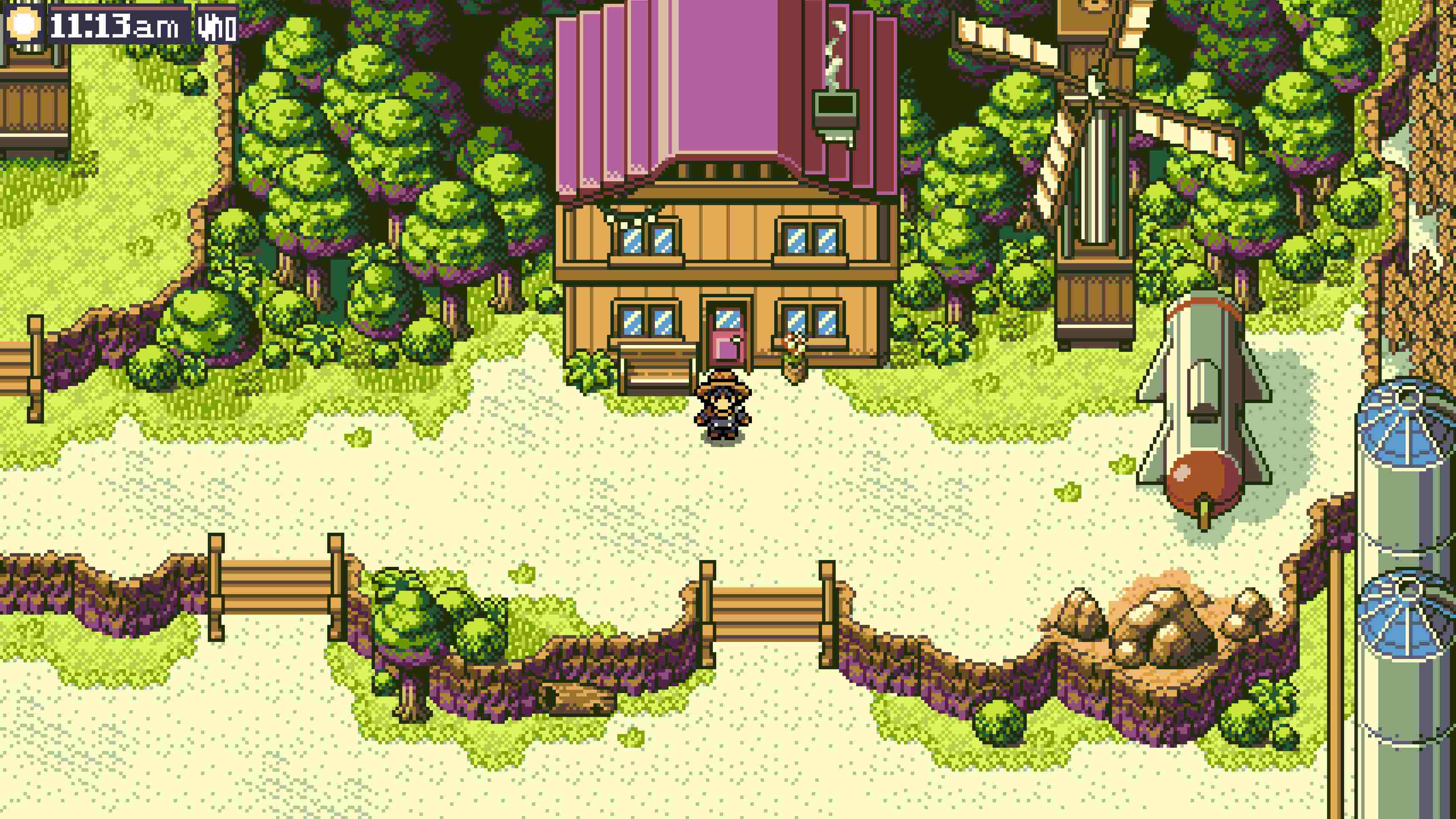 Monster Crown gameplay screenshot of the players home