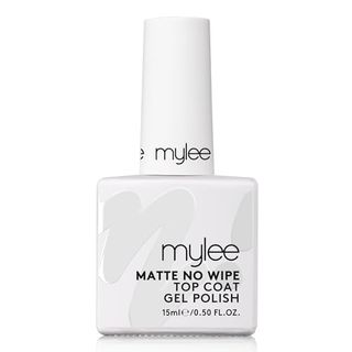 Mygel by Mylee Nail Gel Polish Matte No-Wipe Top Coat 15ml, Uv/led Soak-Off Nail Art Manicure Pedicure for Professional, Salon & Home Use, Long Lasting, Easy to Apply, No Chips, Durable & Safe