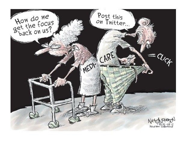 Elderly retweet for Medicare