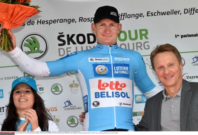 Andre Greipel (Lotto-Belisol) in the points jersey