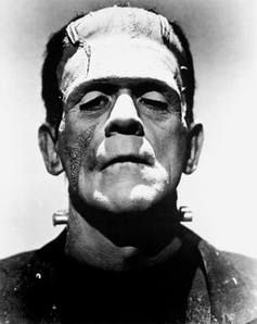 Actor Boris Karloff as Frankenstein's monster, 1935.