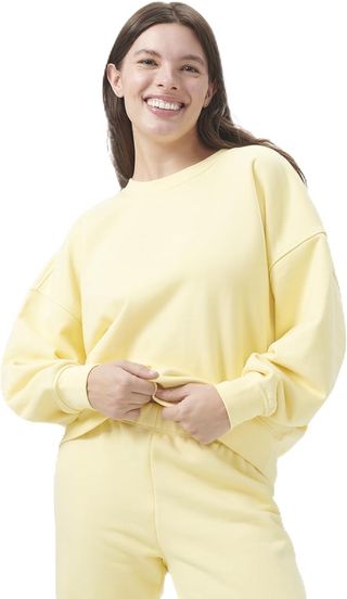 Florence by Millswomenscozy Crush Oversized Pullover Sweatshirtbaby Buttercupxx-Large