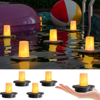 Solar Floating Pool Lights, 5-Pack