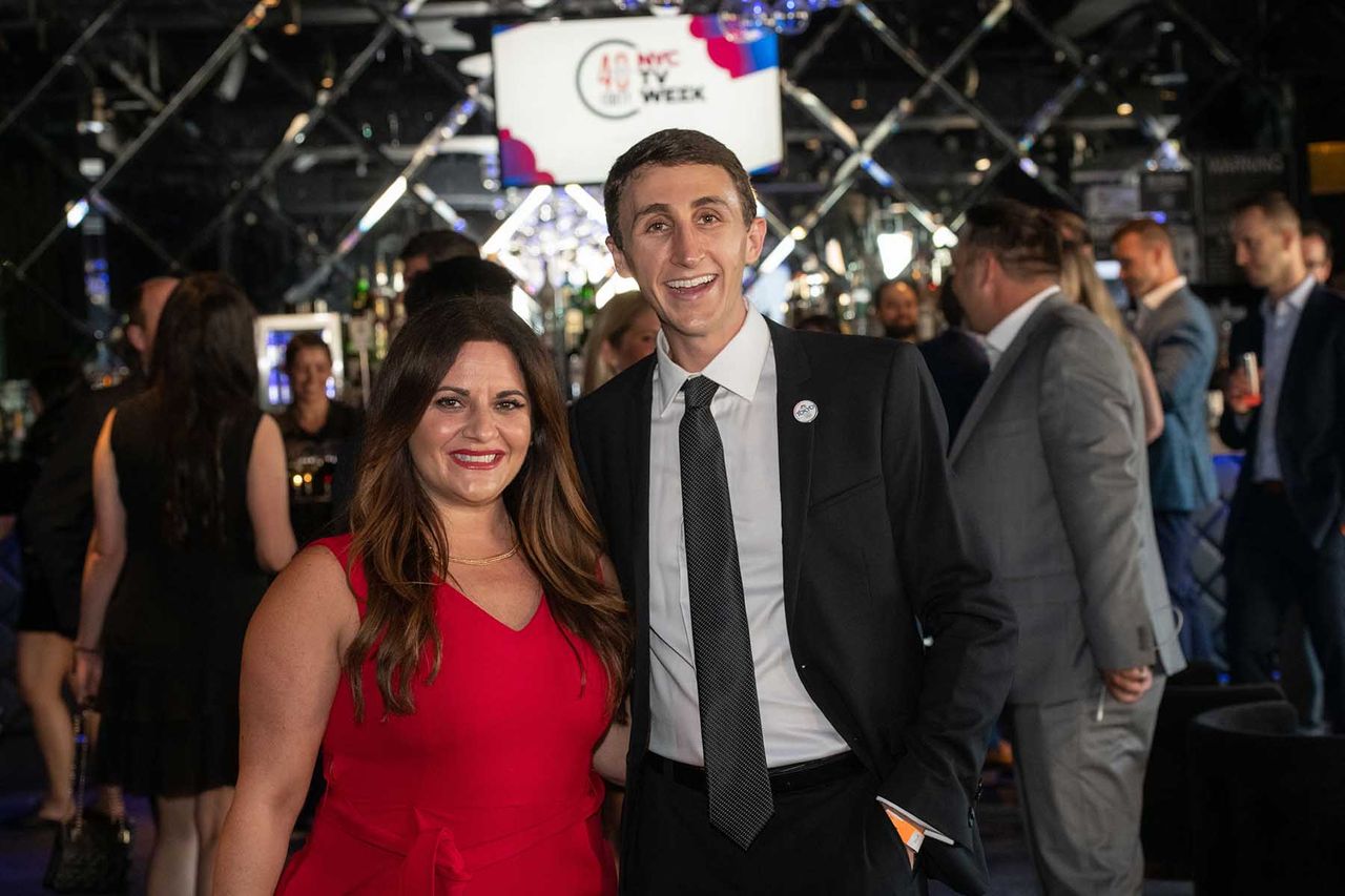 NBC Universal Local honorees Angie Grande (l.), director of streaming news channels, and Seth Rubinroit, manager, content integrations and audio.