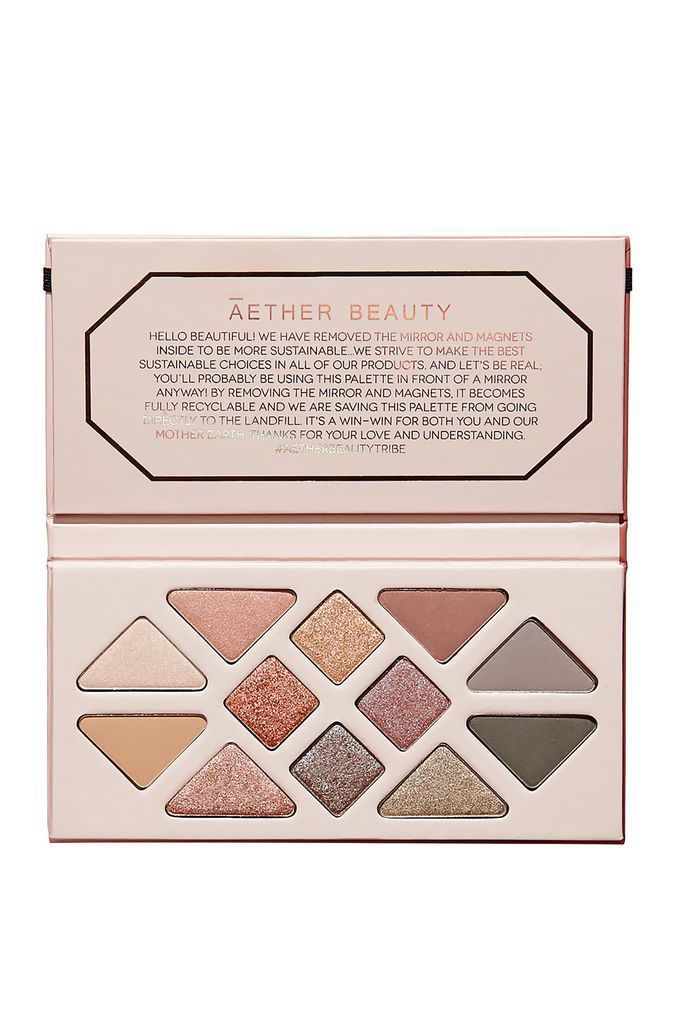 Aether Beauty Rose Quartz Crystal Gemstone Eyeshadow Palette