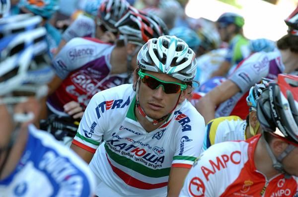Filippo Pozzato (Team Katusha) awaits the start.