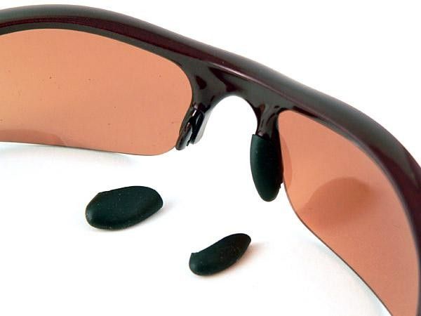 Barbed attachment points provide a secure hold on the rubber nose pieces.