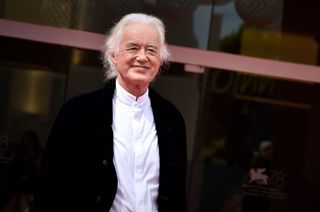 Jimmy Page at the 78th Venice International Film Festival.