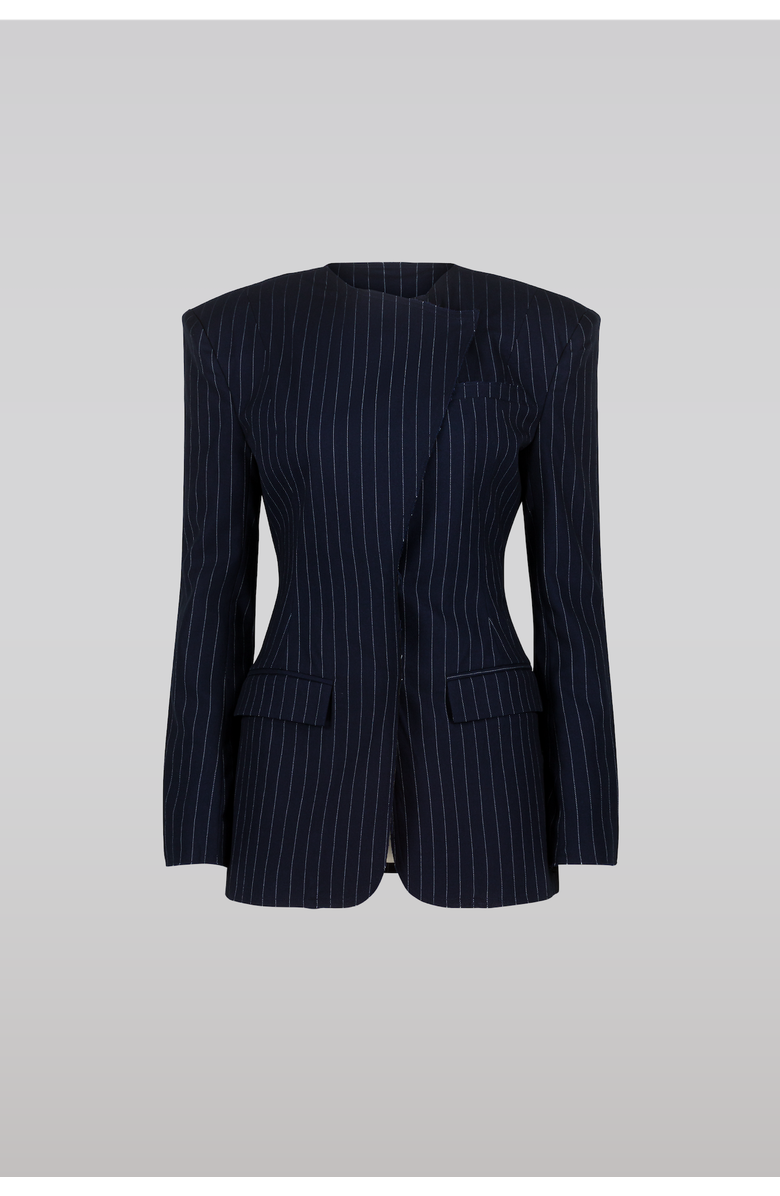 Pinstripe Suit Jacket