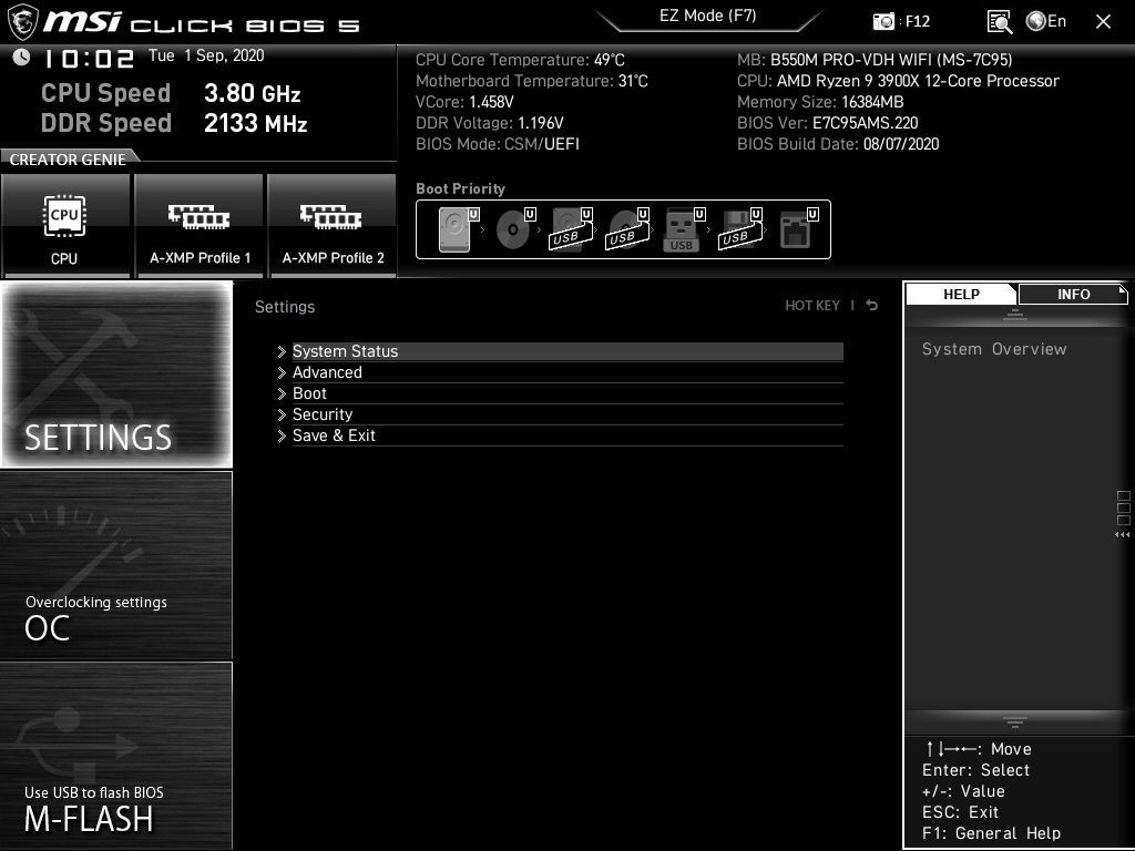 MSI B550M Pro-VDH Wi-Fi