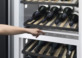 Fisher & Paykel wine fridges have dual temperature zones for red and white wines