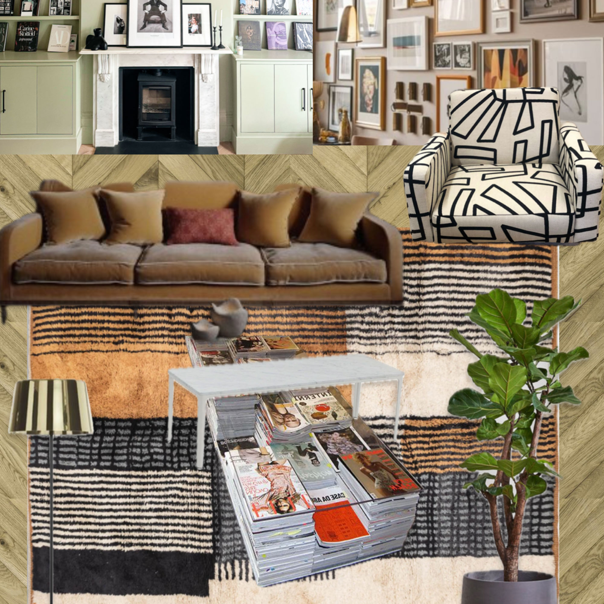 Living room moodboard