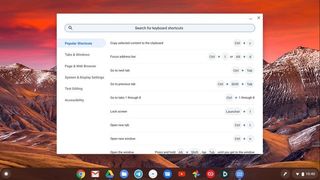 Chromebook shortcut screen 1