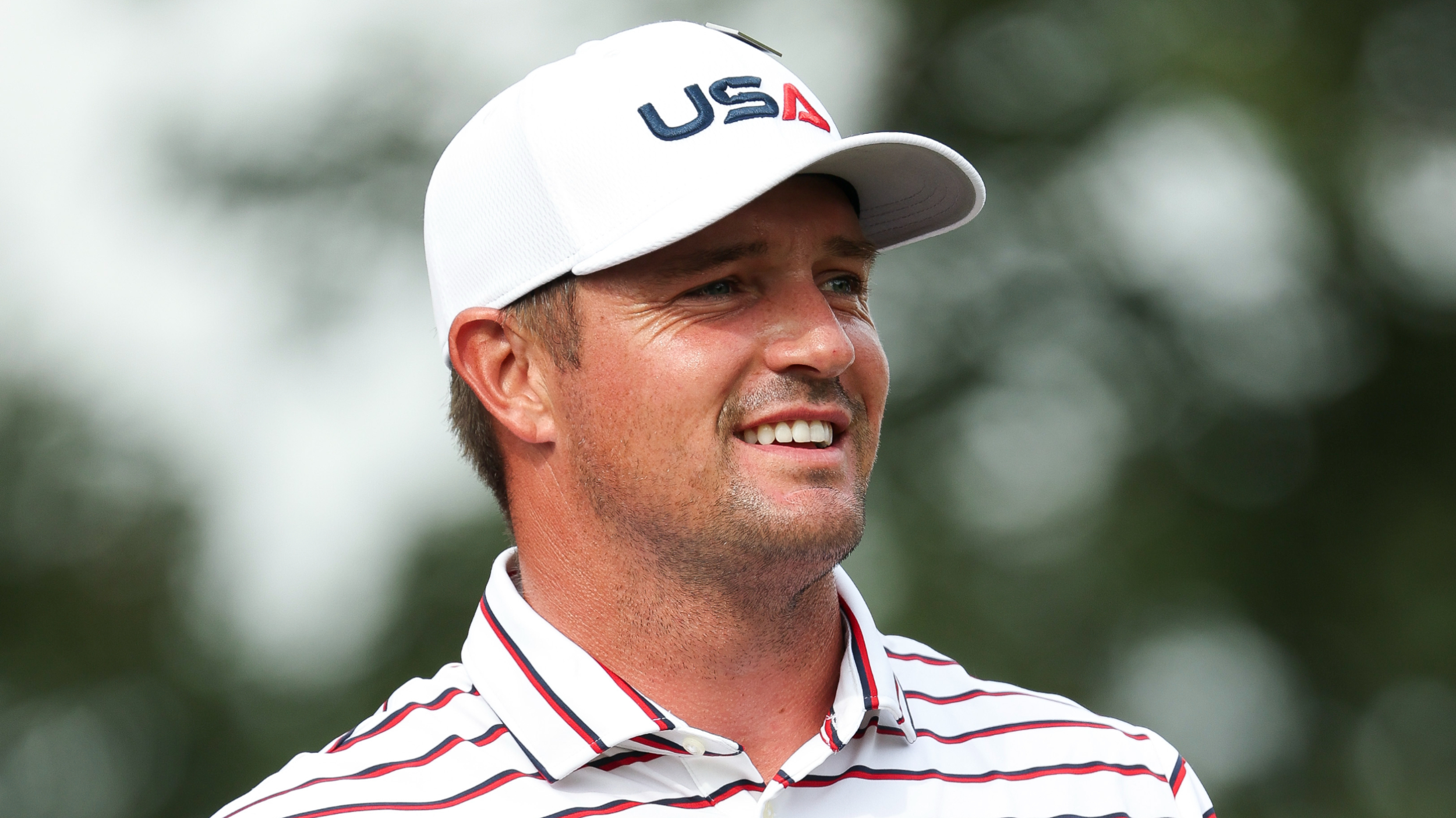 Bryson DeChambeau in a Ryder Cup practice round 