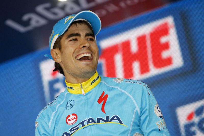 Mikel Landa (Astana) was a happy man after his stage win