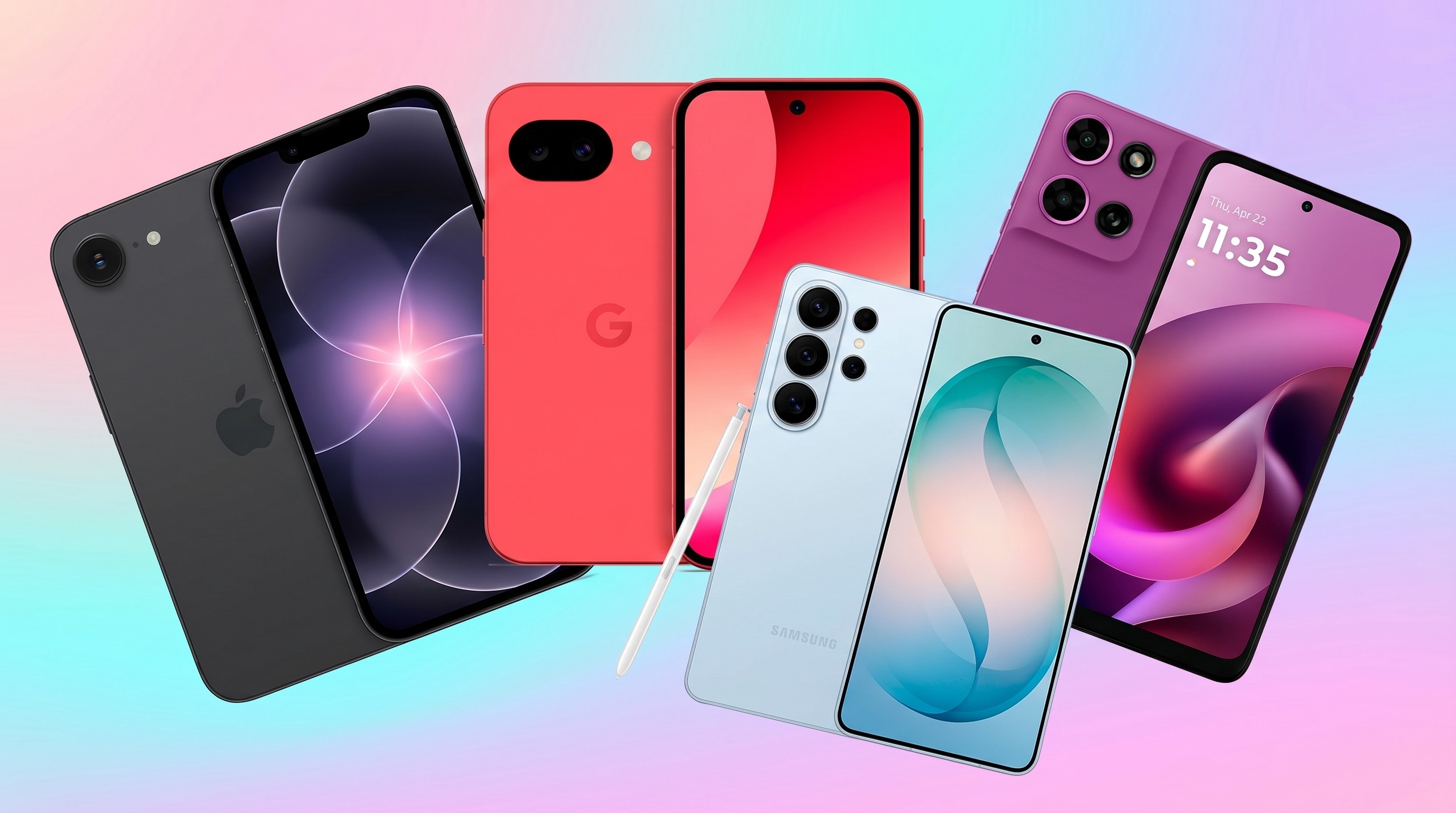 iPhone 17e, Pixel 10a, Galaxy S26 Ultra, and Moto G 2026