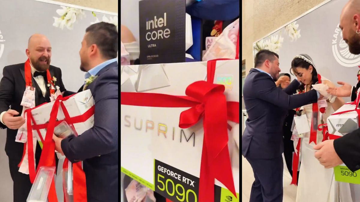 Turkish wedding party receive RTX 5090, RAM and Intel CPU wedding gifts — A Turkish tech delight for the AI age