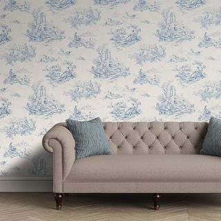 Yol Vintage Toile De Jouy Wallpaper