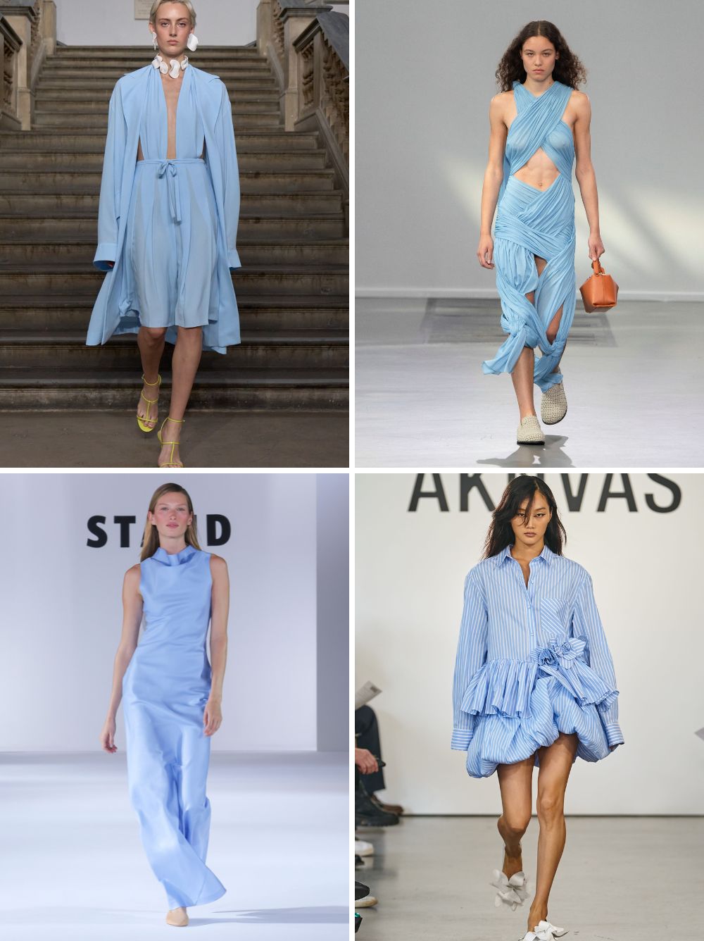 Dress colour trends: sky blue