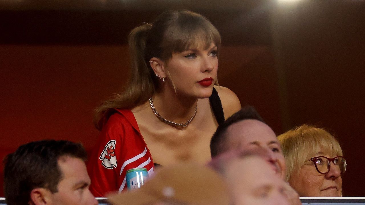 Taylor Swift at the Chiefs vs. Broncos game on October 12