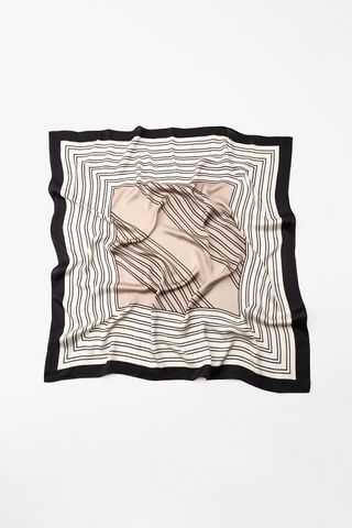 Striped Satin Scarf