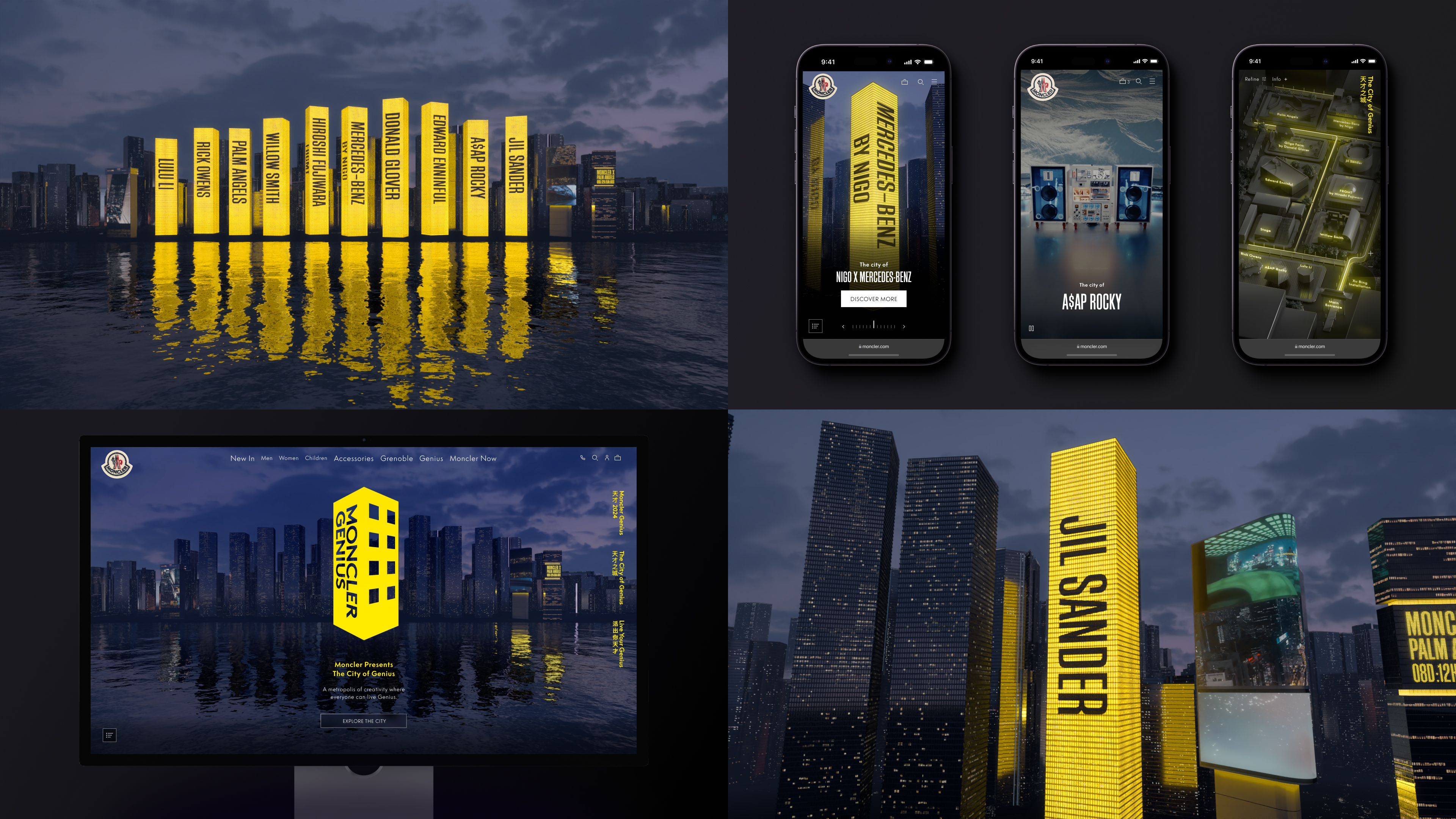 Moncler City of Genius branding