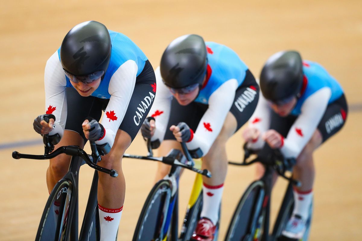 The women's Canadian squad in the TP