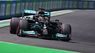 Lewis Hamilton driving at the Formula 1 Saudi Arabia Grand Prix
