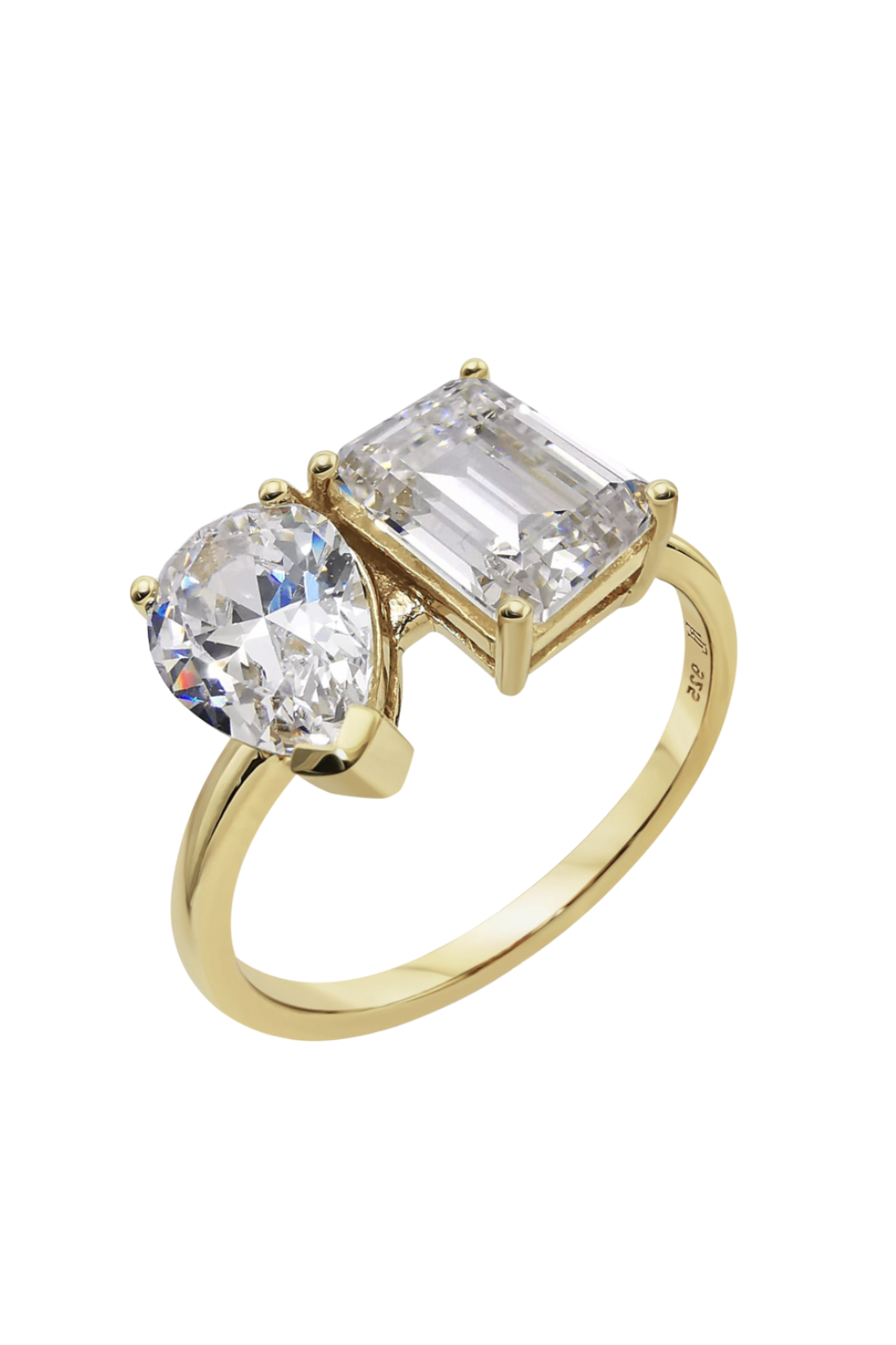 ethical jewellery brands: gold pearl ring