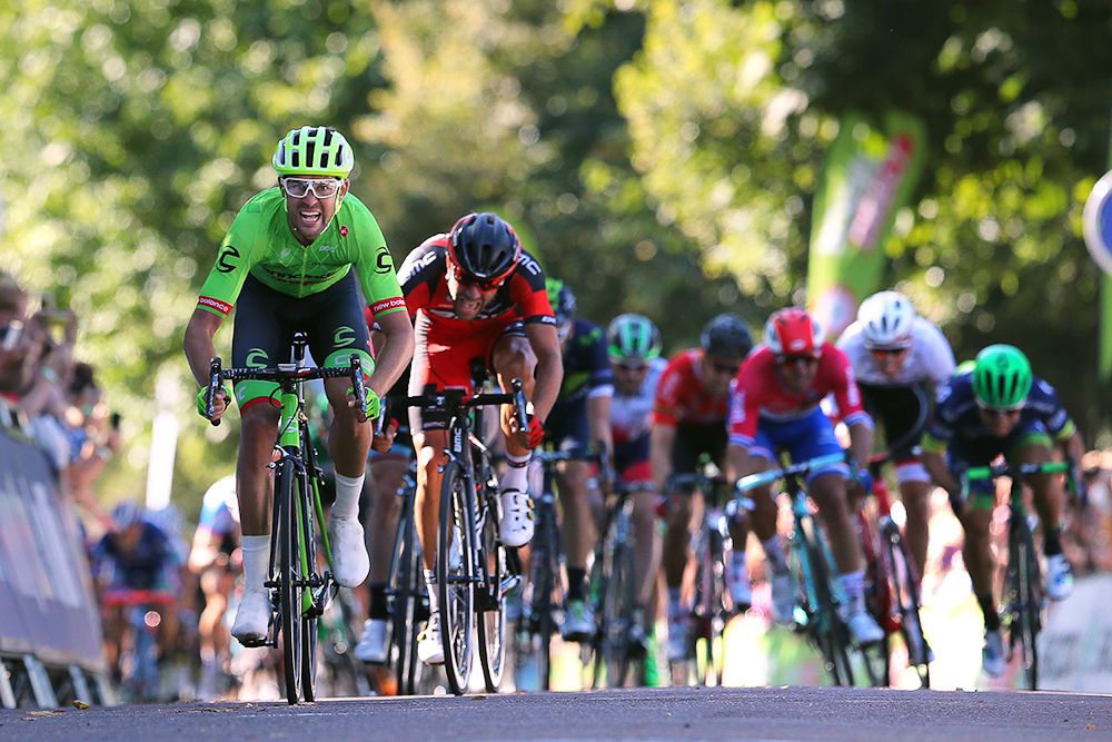 Jack Bauer on his way to winning stage 5 at the Tour of Britain.