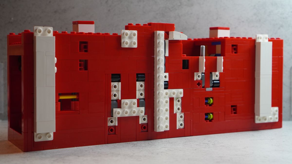 Lego Marvel Logo &amp; Minifigures set in progress