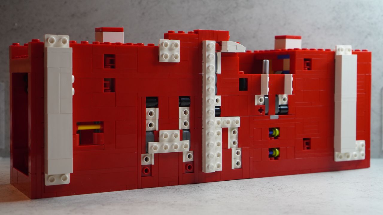 Lego Marvel Logo &amp; Minifigures set in progress
