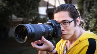 Photographer James Artaius using a Nikon D850