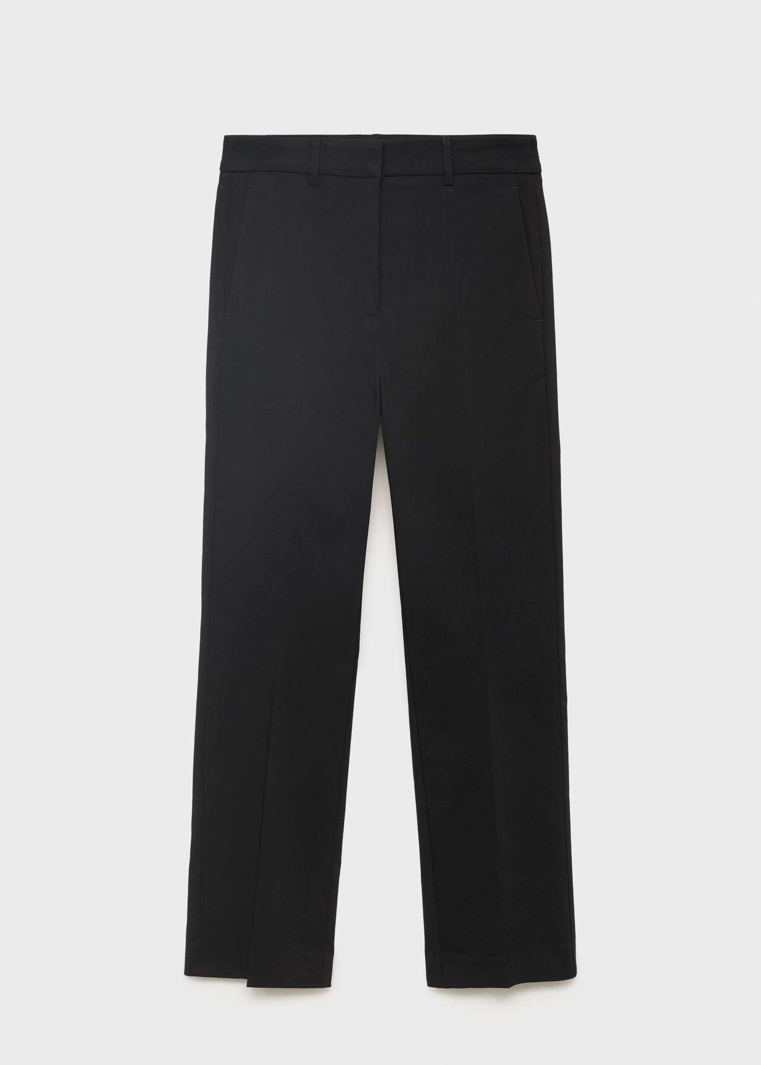 Straight-Cut Crop Trousers - Women | Mango United Kingdom