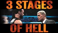 Screenshot of the Hype Package trailer for Drew McIntyre Vs Cody Rhodes in a 3 Stages of Hell match