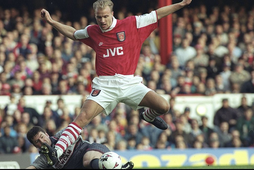 Arsenal's Dennis Bergkamp in the 1990s