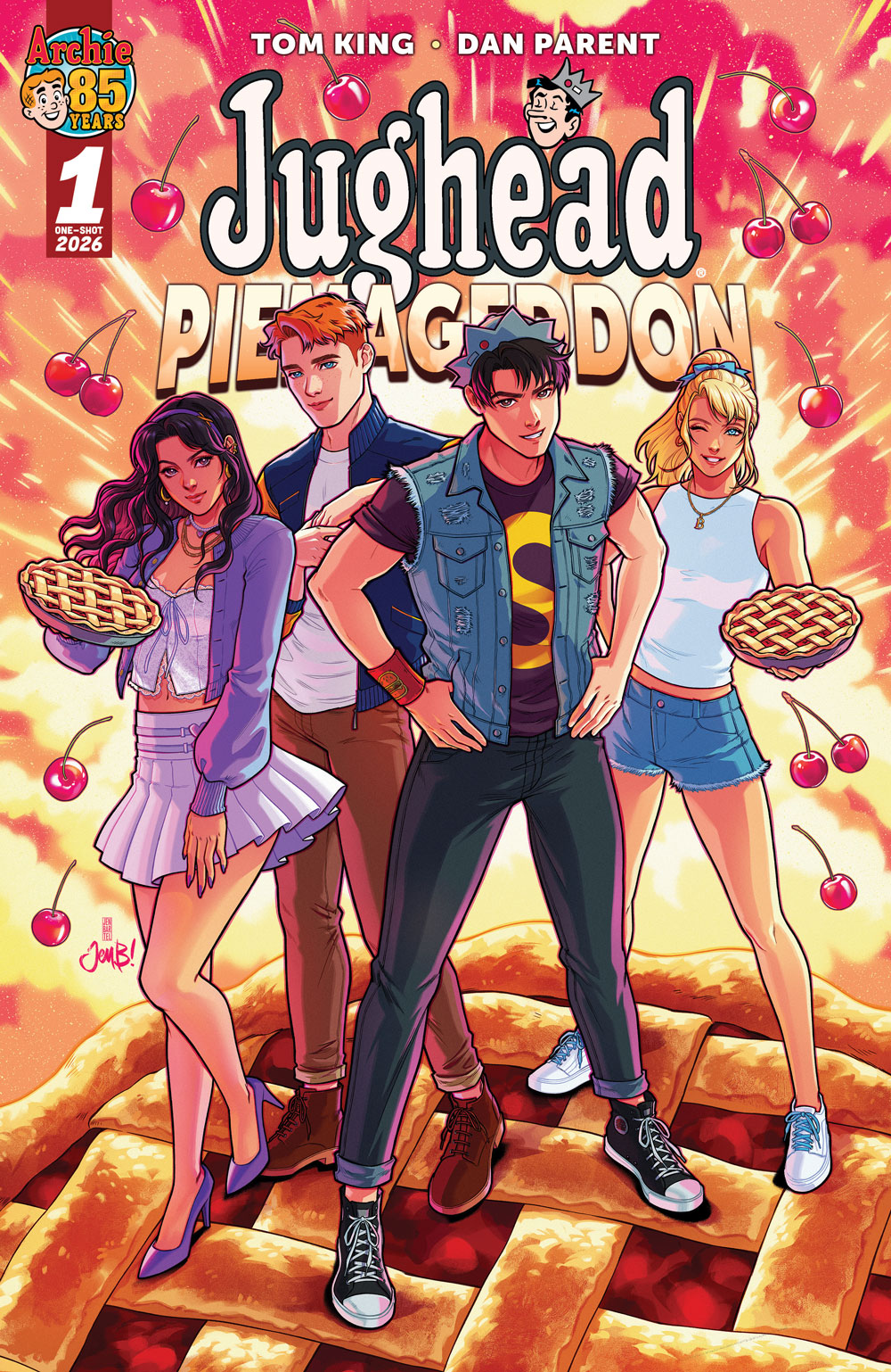 Archie Comics cover for Jughead: Piemageddon from Jen Bartel