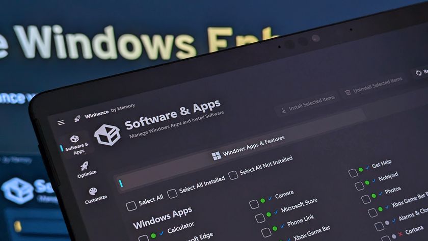 Winhance running on Surface Pro X