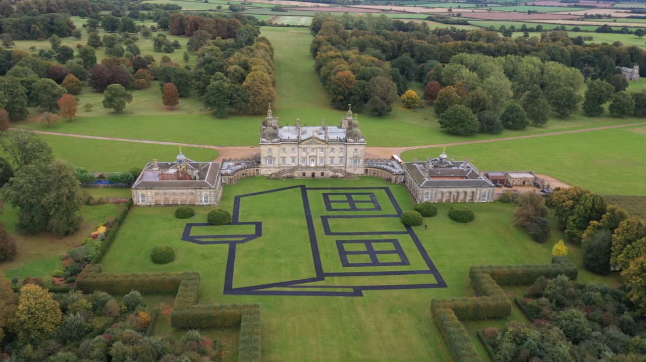 Estate, an ephemeral art installation by Richard Woods at Houghton Hall