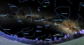 april 2020 night sky Lyrids Meteor Shower Peak