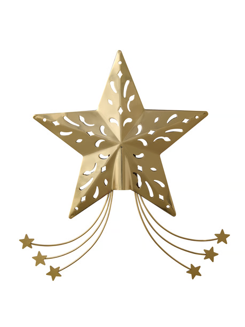 VINTERFINT Tree Topper, Star - Gold 9 &frac34; "
