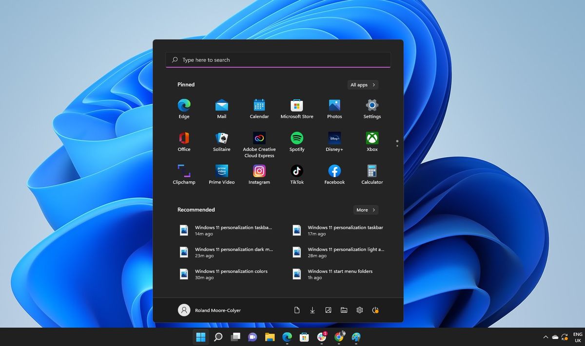 Tùy chỉnh menu bắt đầu trên Windows 11 giúp bạn tiếp cận nhanh chóng với các ứng dụng và tệp tin trên máy tính. Bạn có thể đưa những mục quan trọng lên đầu menu và đổi khung hình nền để tạo ấn tượng quý khách. Hãy xem hình ảnh liên quan để biết cách tùy chỉnh menu bắt đầu trên Windows 