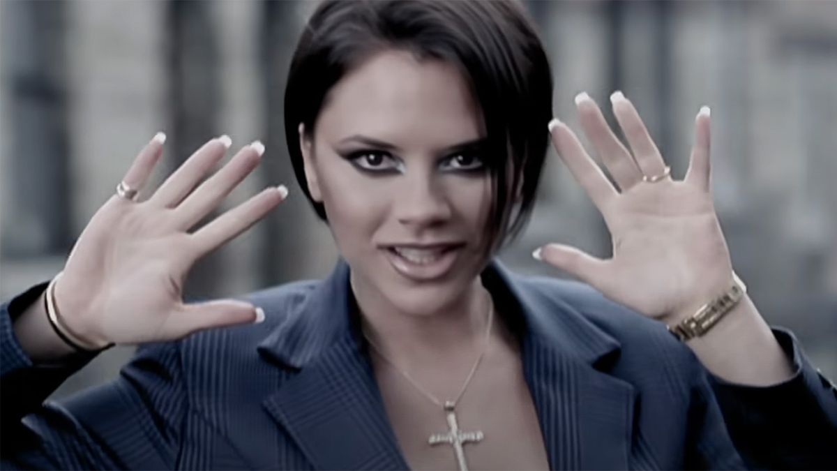 Victoria Beckham in the Stop music video.