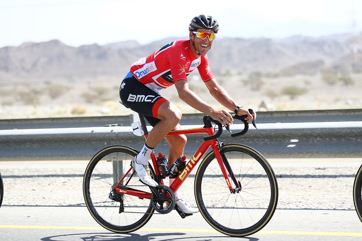 Greg van Avermaet (BMC) did not seem concerned about losing the leader's red jersey